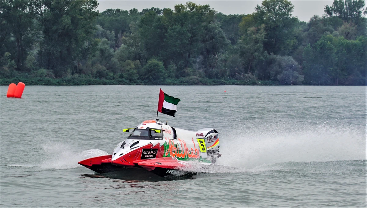 The UAE's Thani Al-Qemzi finished second in the Grand Prix of Italy. (Team Abu Dhabi)