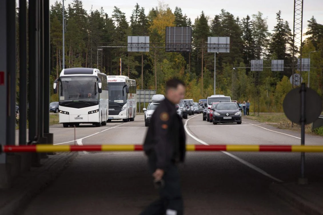 Helsinki announced it would "significantly restrict the entry of Russian citizens," after Finland saw an influx over its eastern border following Russia's mobilisation orders. (AFP)
