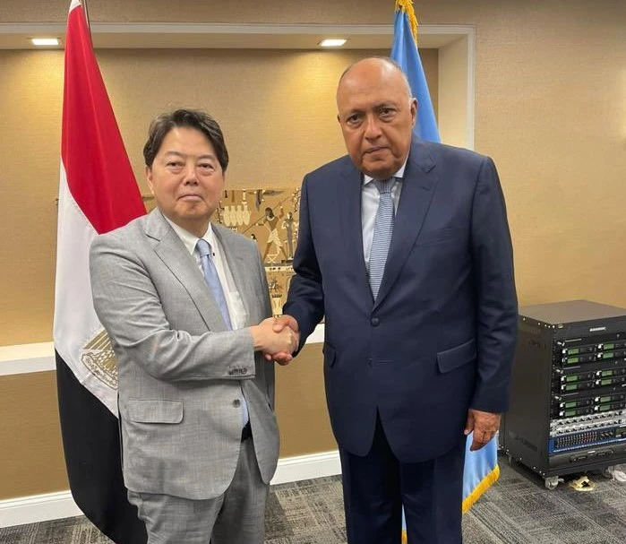 Both ministers agreed that cooperation between Japan and Egypt is mandatory to stop the current international food crisis as well as sustaining and enhancing the nuclear non-proliferation treaty. (@MfaEgypt)