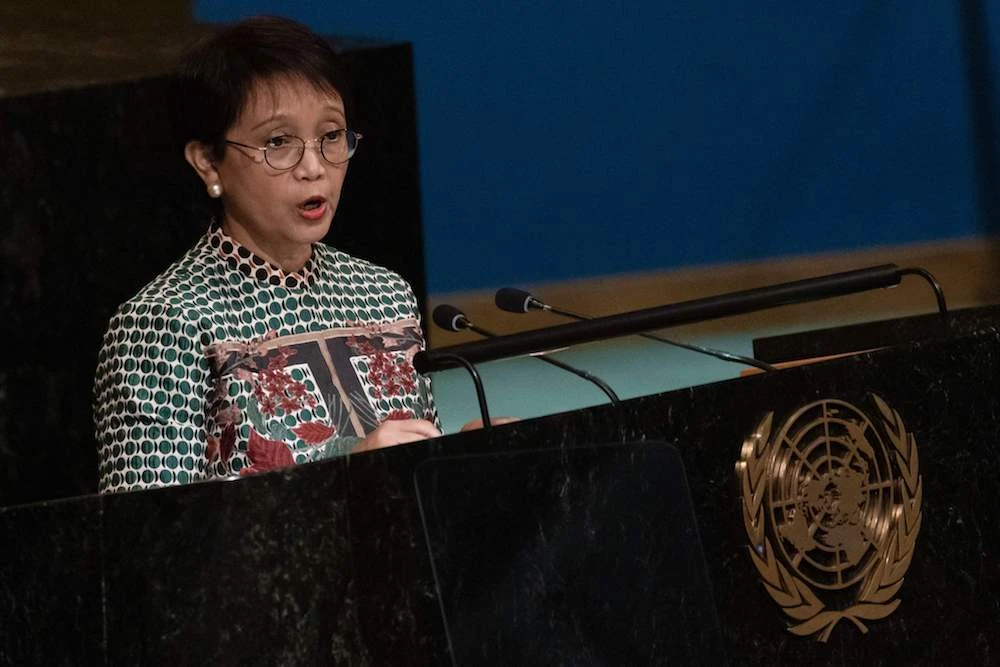 World needs a ‘new paradigm for peace,’ Indonesian foreign minister tells UN General Assembly