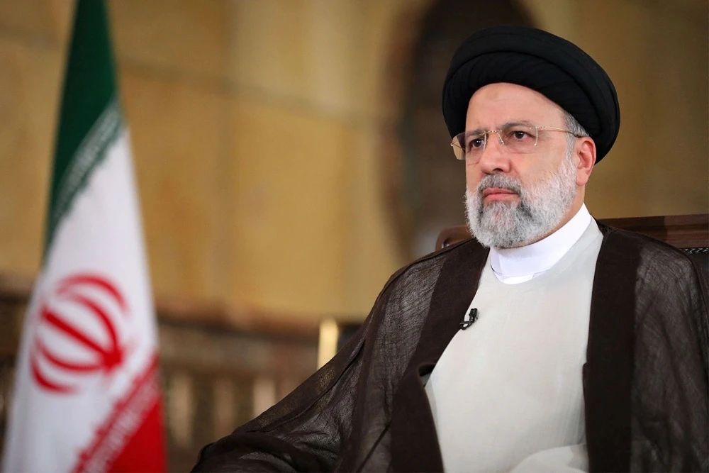 The two candidates viewed as favorites to replace Khamenei are his son Mojtaba and President Ebrahim Raisi, above. (AFP)