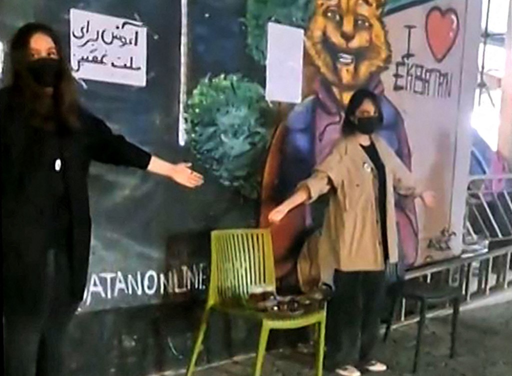 The rising numbers of female activists has vastly contributed to Iran’s protest movement. (AFP)