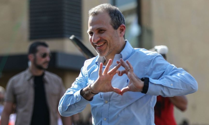 Gebran Bassil is outgoing President Michel Aoun’s son-in-law and a former foreign minister. (Getty Images)