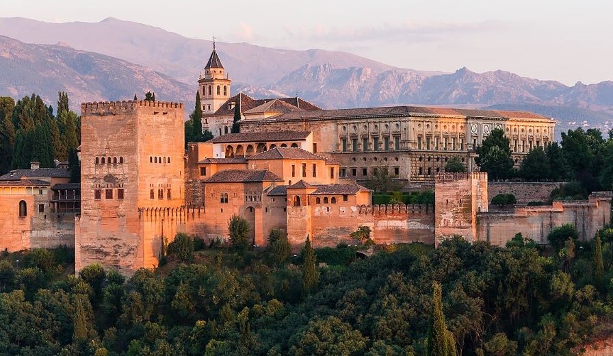 Alhambra palace and fortress complex in Granada, Andalusia, Spain, Aug. 6, 2014. (Wikimedia Commons)