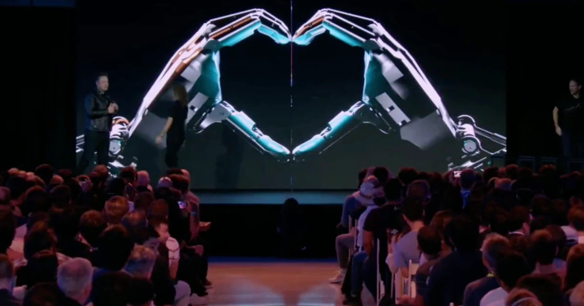 Tesla CEO Elon Musk showcases humanoid robot at event