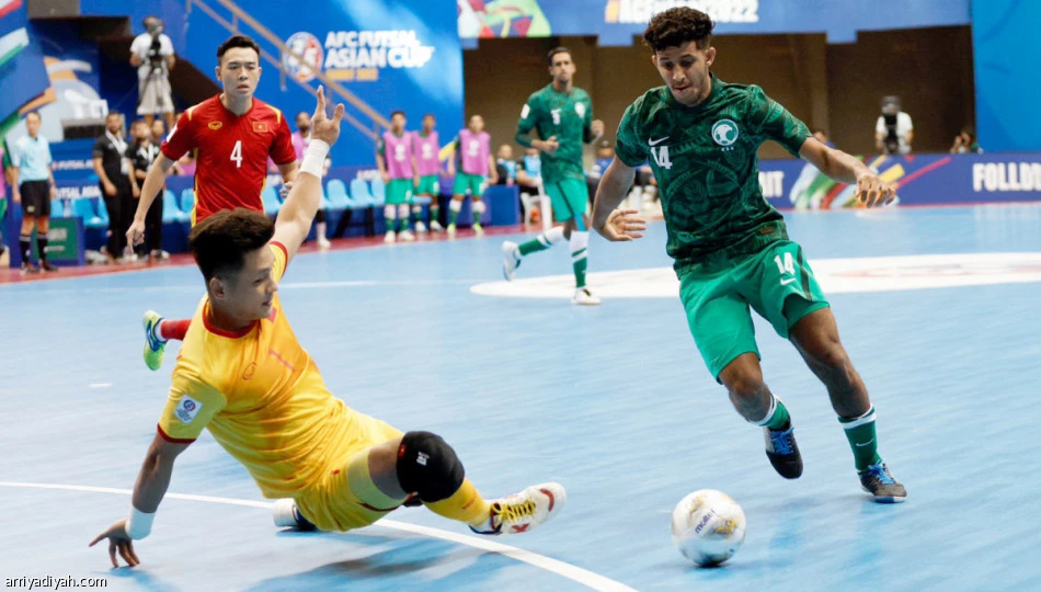 Saudi Arabia lost 3-1 to Vietnam in their second match of the 2022 AFC Futsal Asian Cup. (SAFF)
