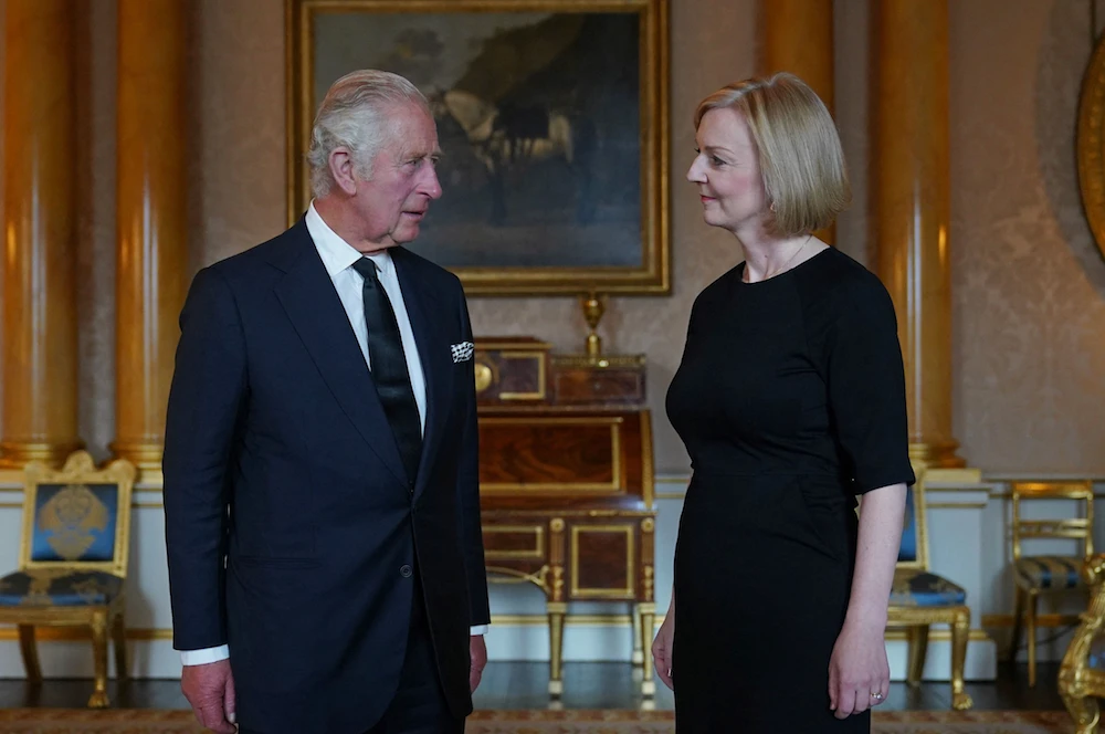 Plan for Charles III to attend COP27 was reportedly axed after Liz Truss opposed it during a personal audience with Charles at Buckingham Palace last month. (Reuters)