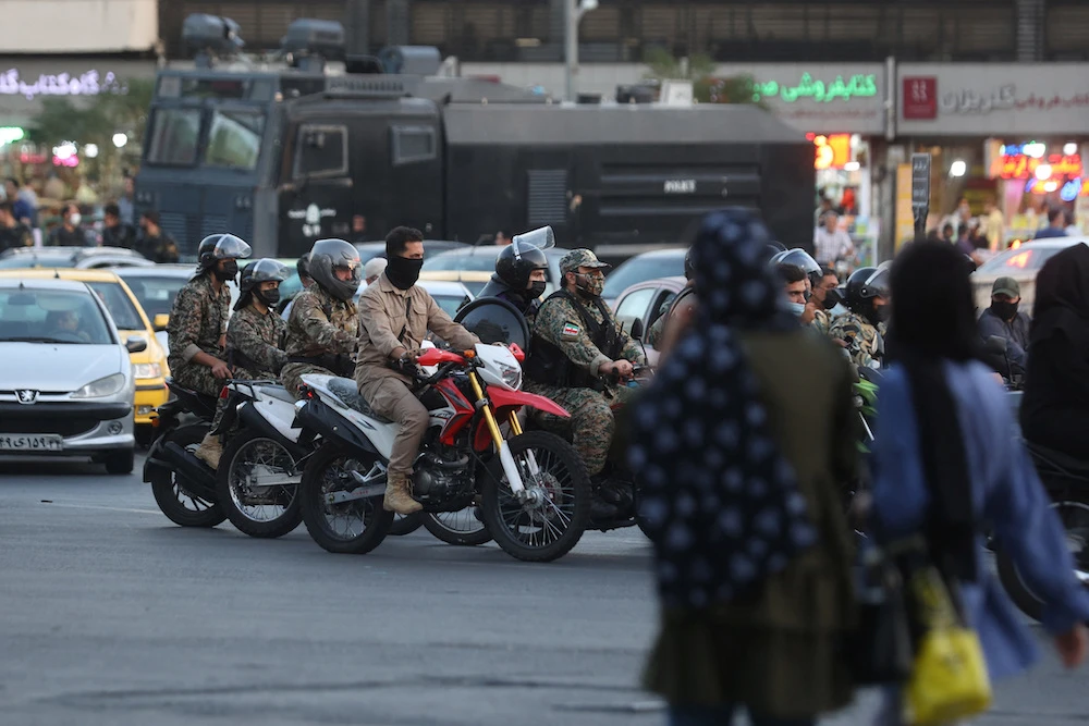 Organizers of the Venice Biennale said that the Iranian regime was crushing ‘the most elementary human and civil rights.’ (West Asia News Agency via Reuters)