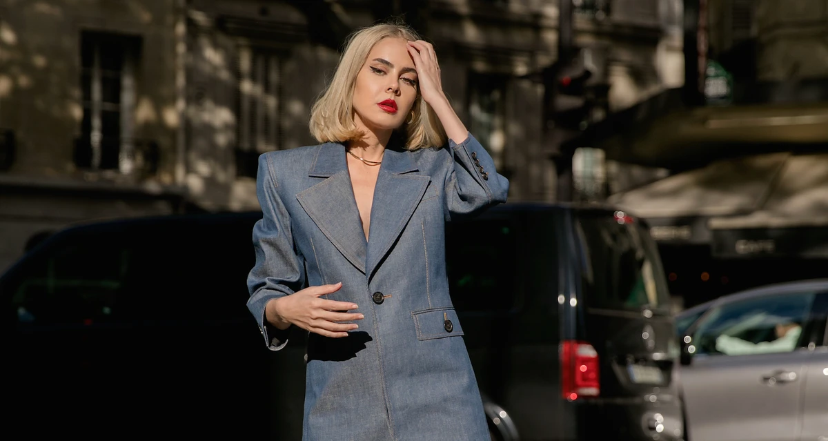 Tamaraah Al-Gabaani wearing YSL at Paris Fashion Week. (Supplied)