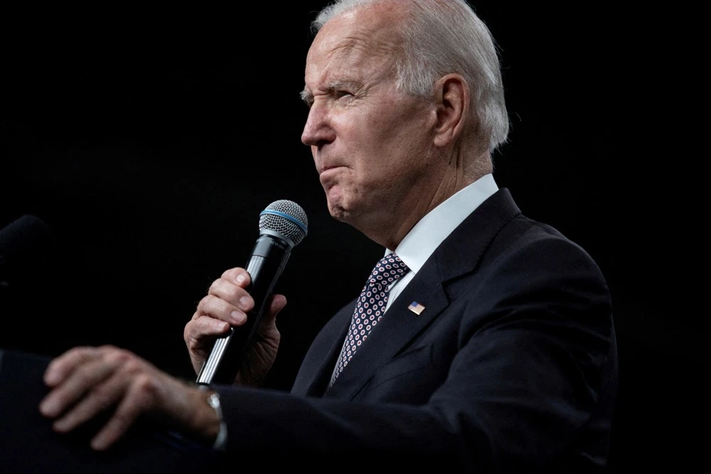 Biden on Thursday made clear he was keeping a wary eye on Putin. (Reuters)