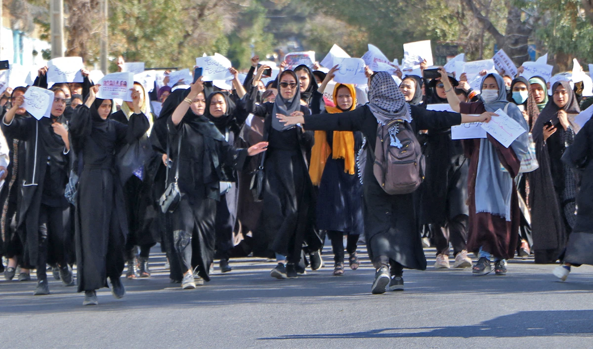 Emboldened by Iran protests, Afghan women take to streets after deadly school attack
