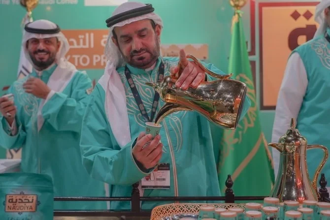 Robot waiters, chocolate-covered headless dancers and coffee galore at four-day Saudi festival