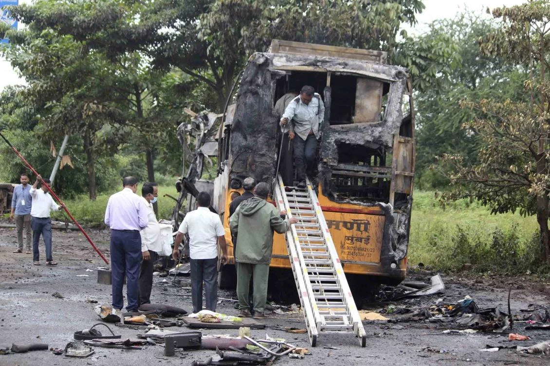 Hundreds of thousands of people are killed or injured annually on India’s roads. (AP)