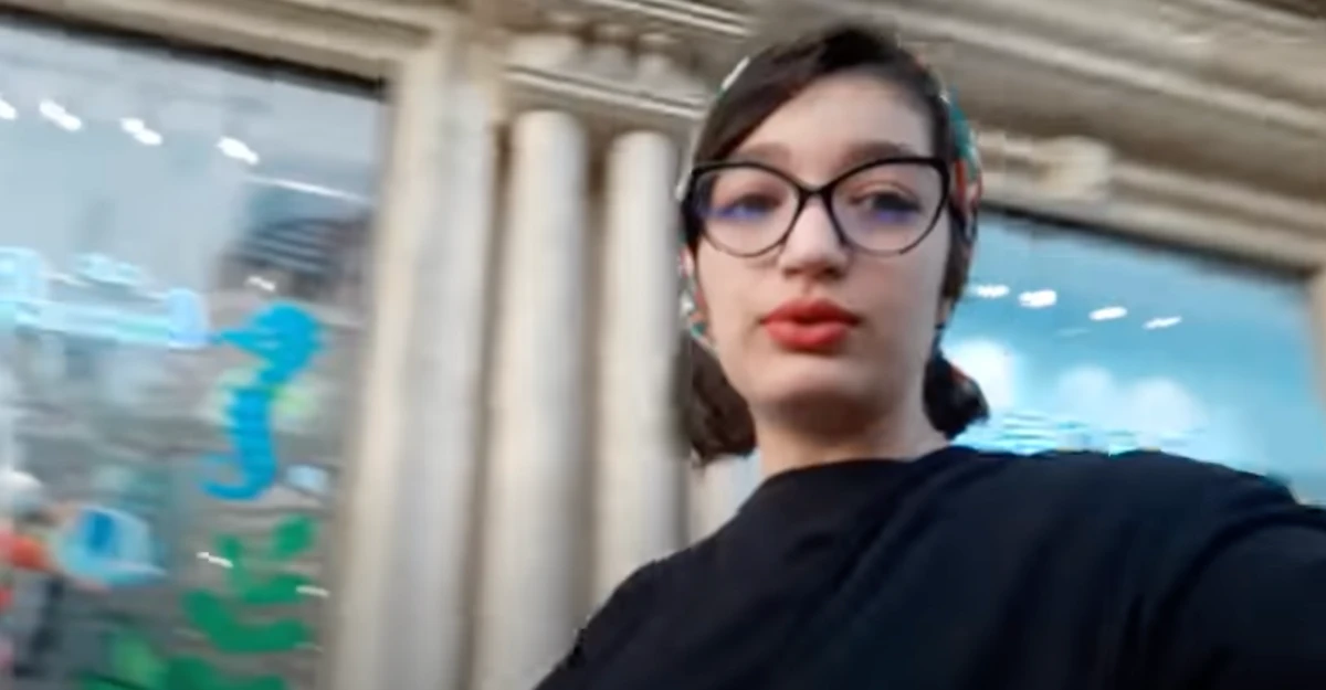 Sarina Esmailzadeh’s YouTube channel includes videos of her without a hijab, dancing with a man, and discussing women’s rights.(Youtube: sarinacmz)