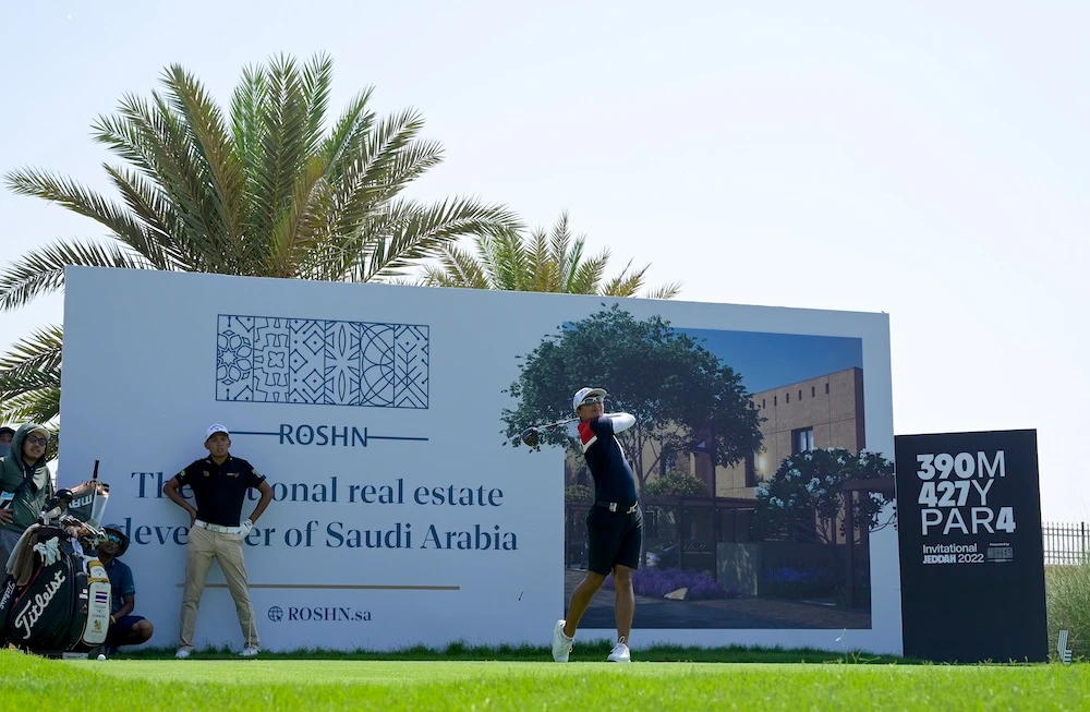 LIV Golf Invitational Jeddah has announced Roshn as a new partner ahead of the organization’s debut in Saudi Arabia. (LIV Golf)