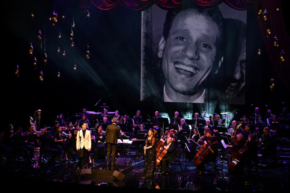 Ithra Theater has been transporting audiences to Cairo in a special collaboration with Baalbek International Festival, featuring 50 musicians and conducted by Hisham Gabr. (Ahmed Al-Thani)