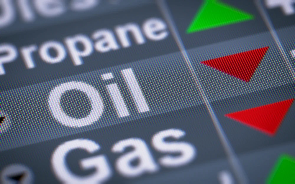 Brent crude futures were down $2.52, or 2.7 percent, at $92.05 a barrel at 11:12 a.m. EDT (Shutterstock)