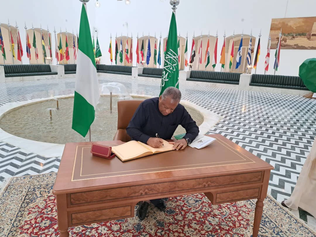 Foreign Minister Geoffrey Onyeama said there was solidarity between Nigeria and Saudi Arabia. (Photo by Ali Aldhahri)