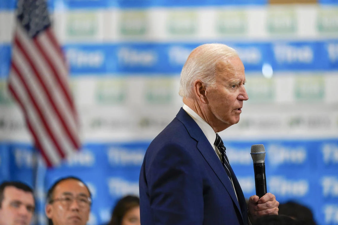 President Joe Biden speaks during a grassroots volunteer event with the Oregon Democrats at the SEIU Local 49 in Portland. (File/AP))