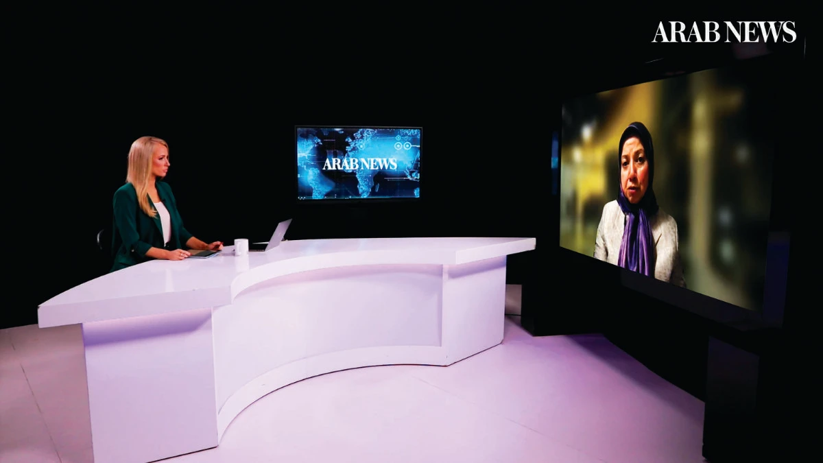 NCRI’s UK representative Dowlat Nowrouzi on Frankly Speaking. (AN photo)