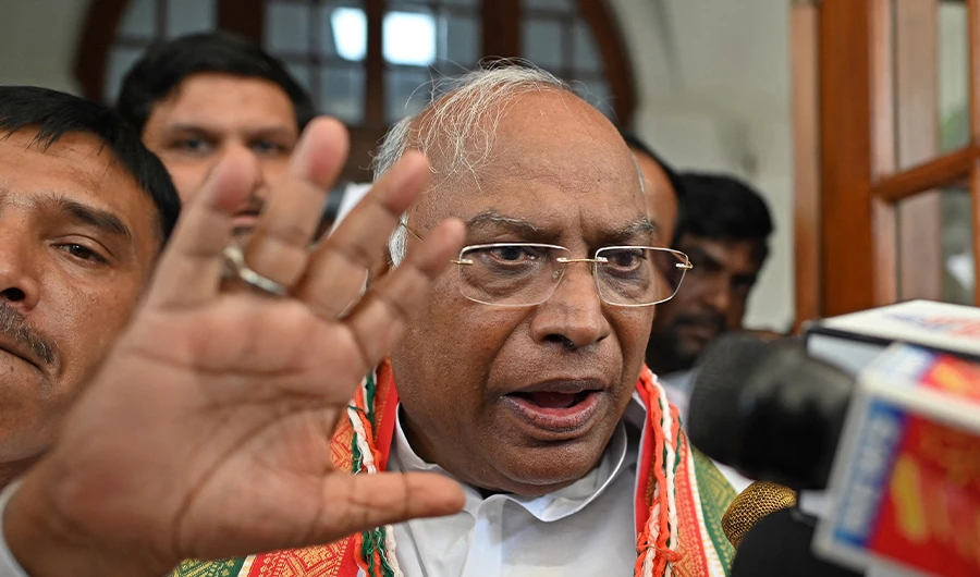 India’s Congress elects first non-Gandhi chief in 24 years