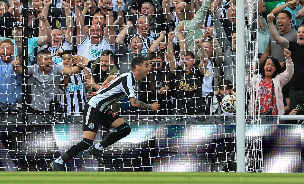 In a contest that lacked any semblance of quality for the most part, one moment of “Miggy magic” was enough for the Magpies to claim all three points on Tyneside. (File/AFP)