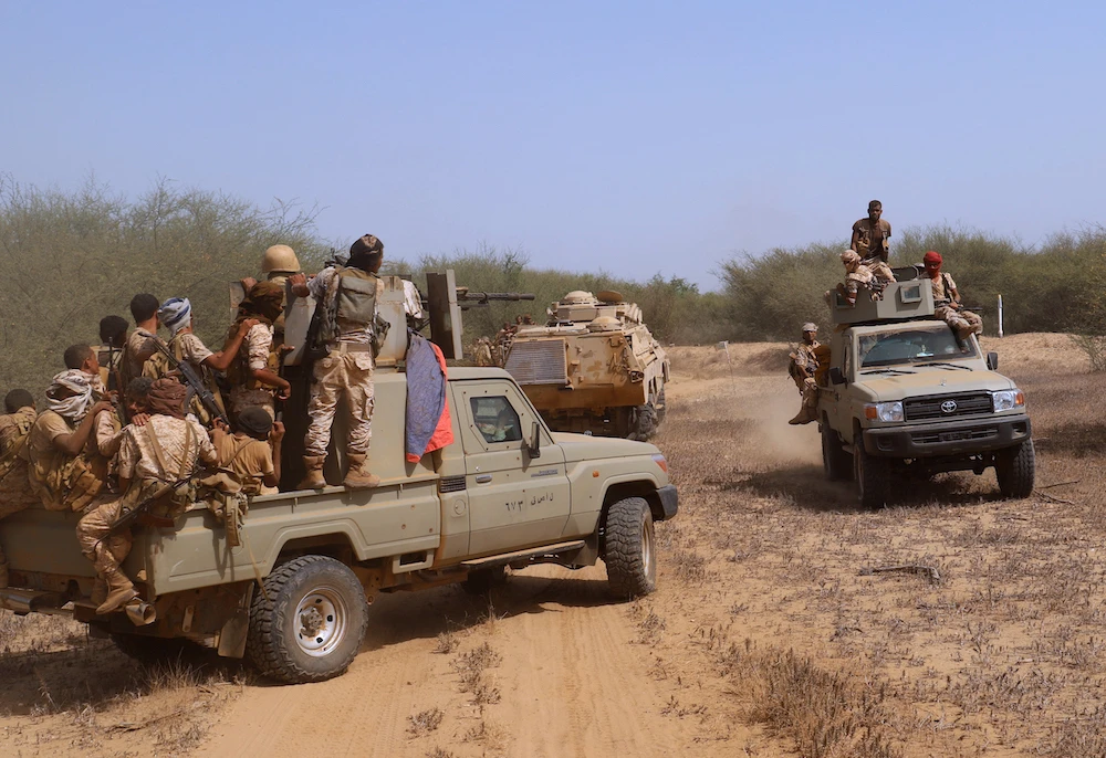 Yemeni government forces intercept Houthi drones attacking southern oil terminal