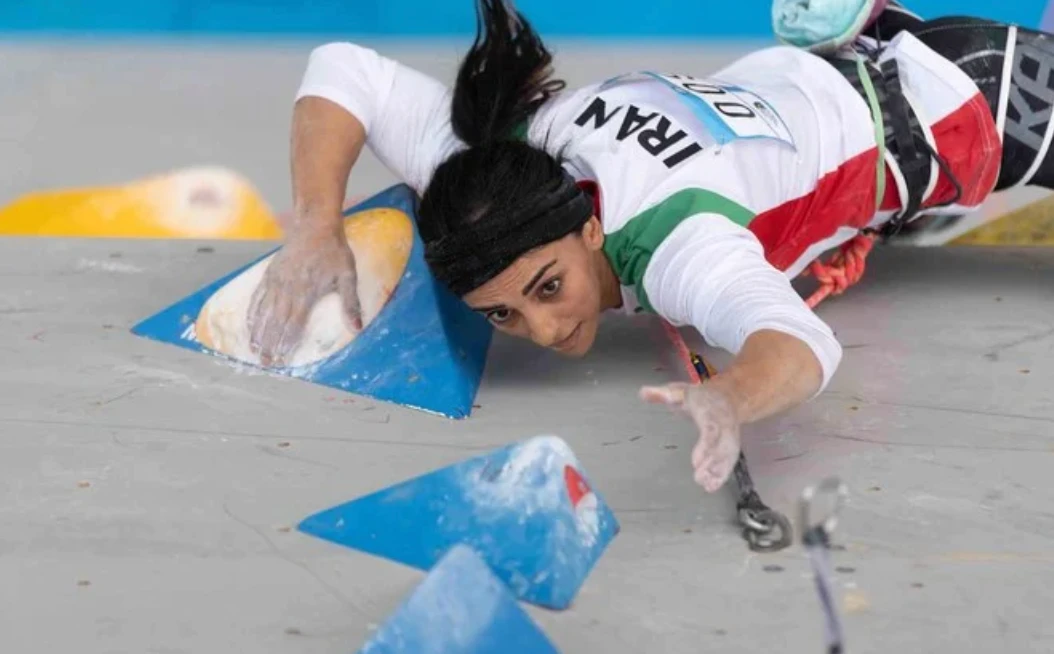 The decision by Elnaz Rekabi, a multiple medalist in competitions, to forgo the headscarf, or hijab, came as protests sparked by the Sept. 16 death in custody of 22-year-old Mahsa Amini. (AFP)