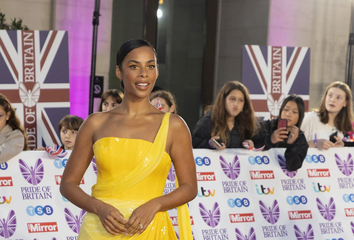 British TV personality Rochelle Humes shows off Lebanese gown in London