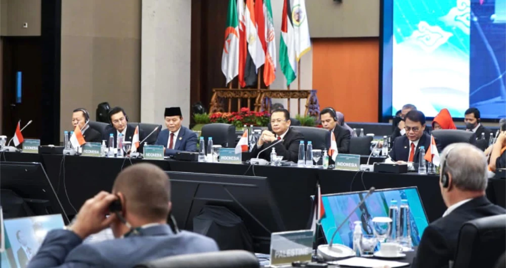 Indonesia hosted the international conference on Oct. 24 to 26, 2022 in Bandung, West Java. (Indonesian People's Consultative Assembly)