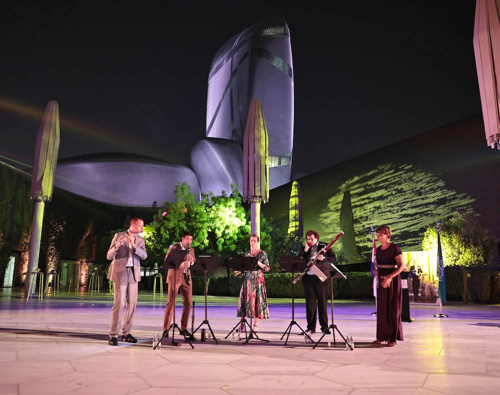 The Cultural Oasis at Ithra was transformed into an elegant celebratory spot. (Essa Abduallah Aldobais)