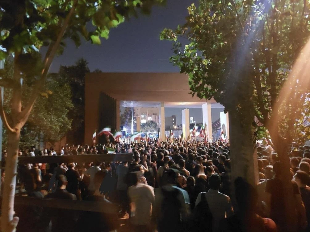 Protests have flared nearly every day for the past month at Sharif University, also known as Iran’s M.I.T. (AP)