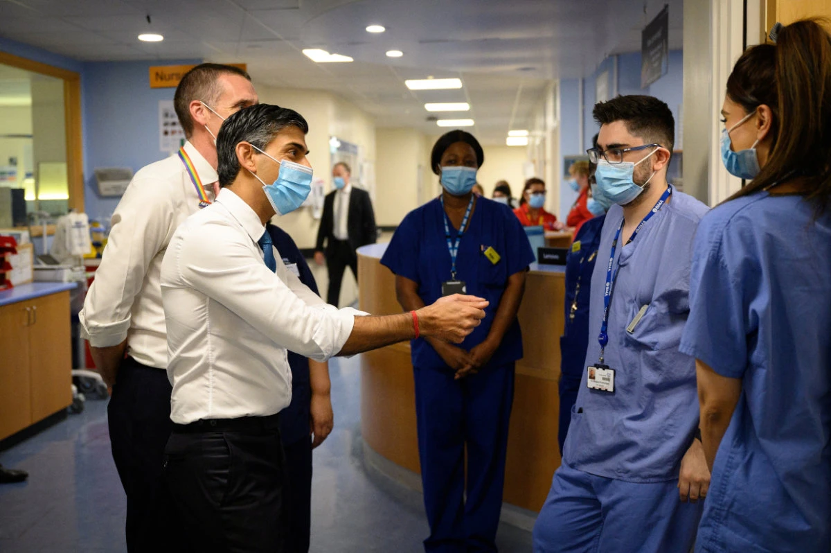 UK Prime Minister Rishi Sunak confronted by patient over health workers’ pay