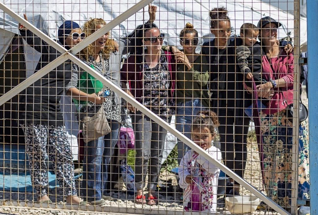 The Australian women and children left the Al-Roj refugee camp, above, in northern Syria on Thursday afternoon and crossed into Iraq to board a flight home. (AFP file photo)