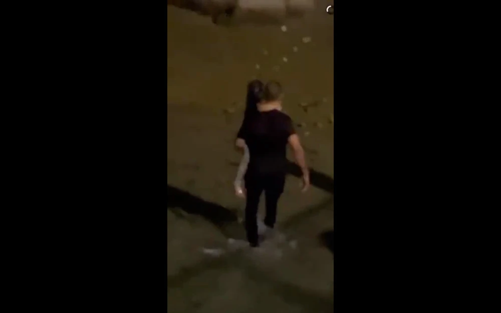 Al-Merri jumped into the waters with his clothes on to rescue a five-year-old girl who was drowning in one of the lakes. (Screengrab)