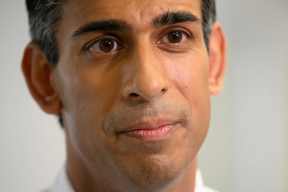 Rishi Sunak, who was appointed PM on Monday, said he was “personally committed” to stopping climate change, and that the UK was “unmatched” in its efforts. (Reuters)