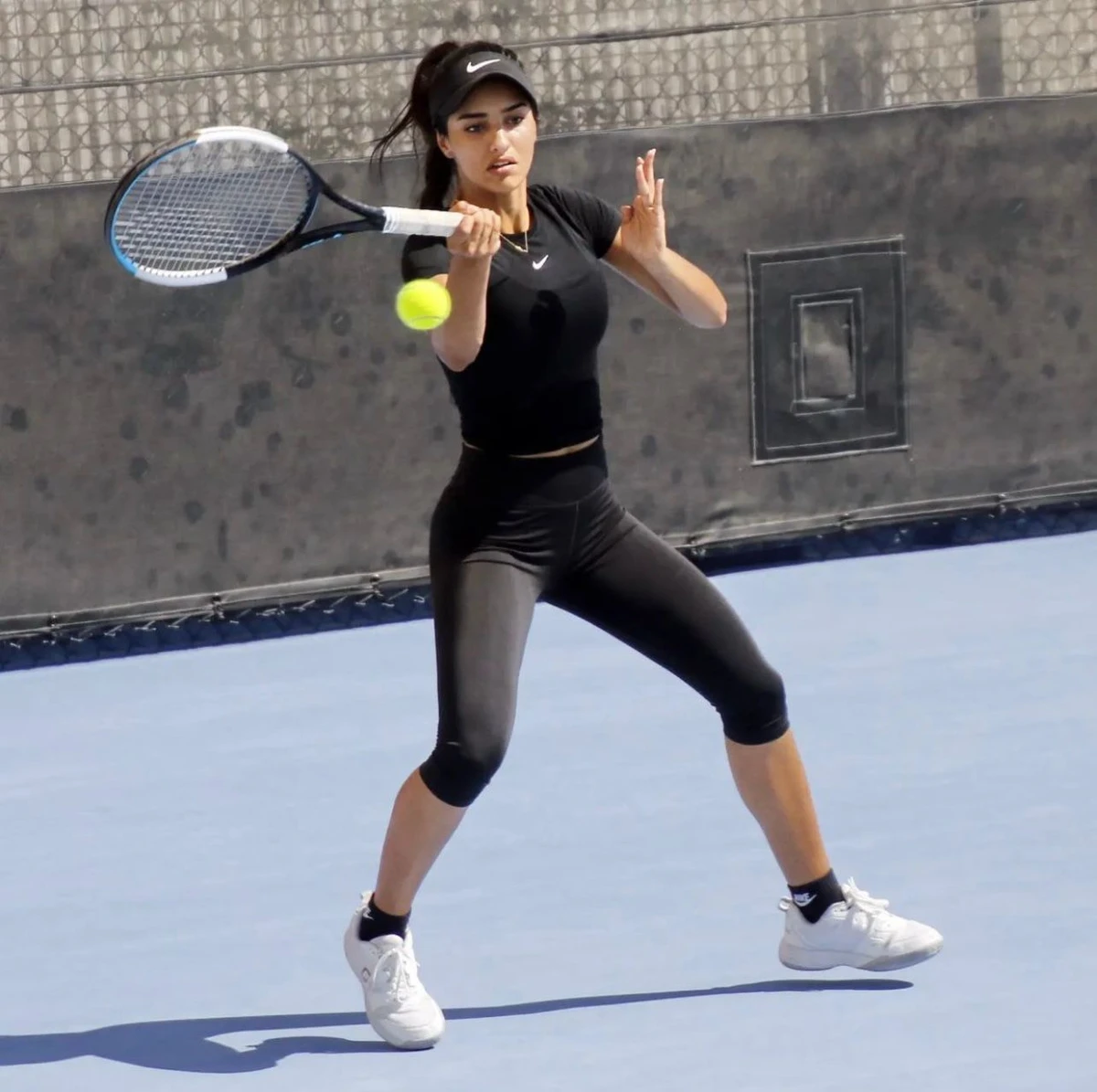 Yara Al-Hogbani is the first Saudi female tennis player to turn professional and has been registered at Al-Ittihad club since 2018. (Supplied)