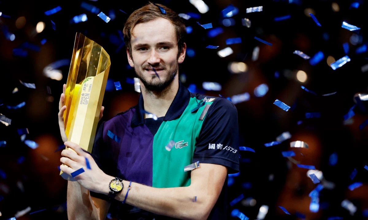 Medvedev battles back to win second title of year