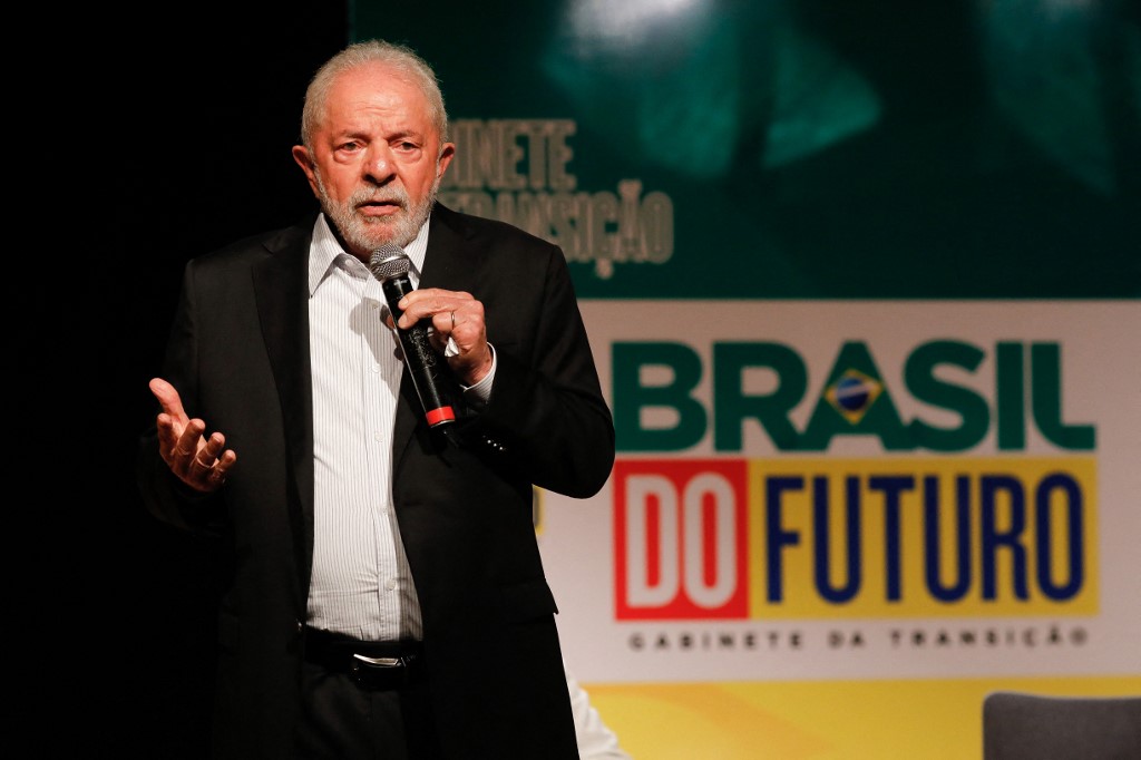 Brazil's President-elect Luiz Inacio Lula da Silva during a meeting with politicians from the transition teams (File/AFP)