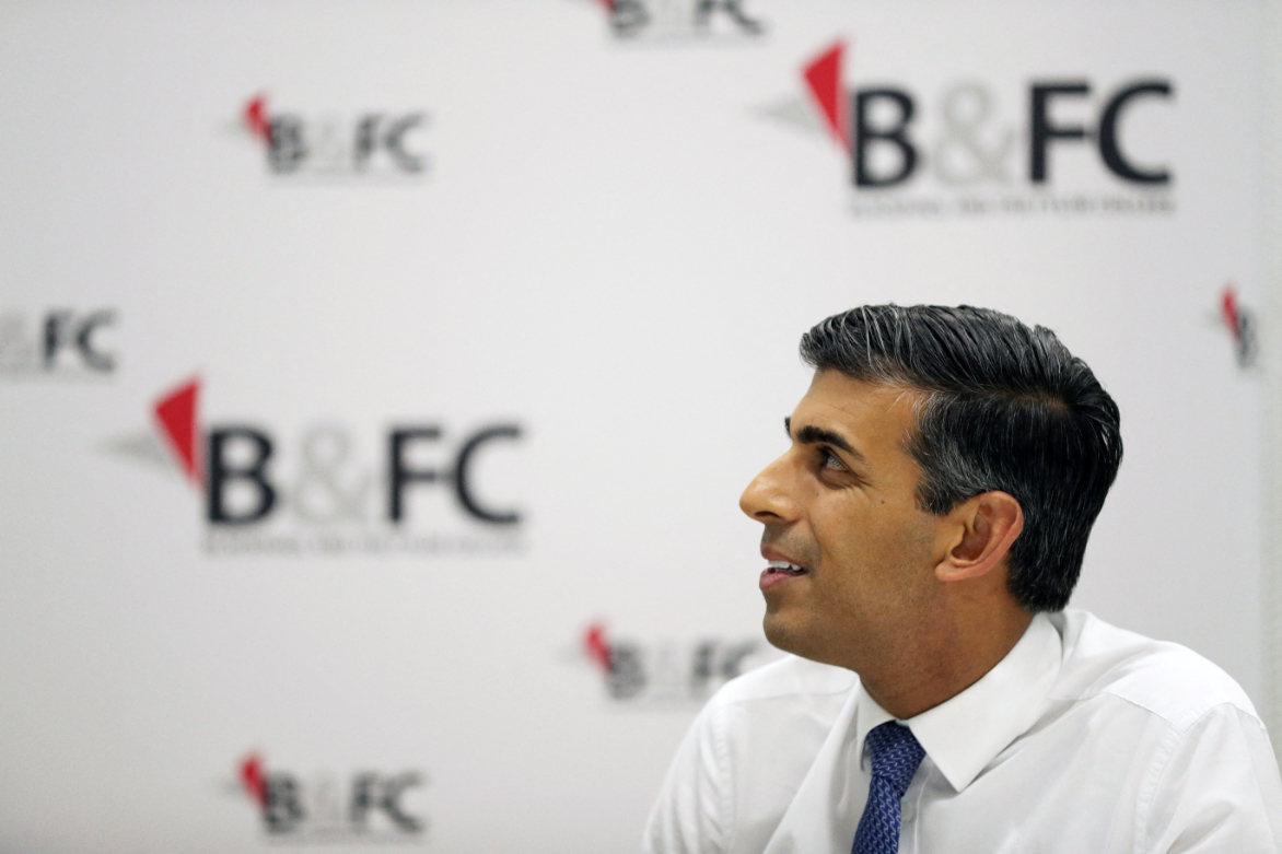British Prime Minister Rishi Sunak. (Reuters)