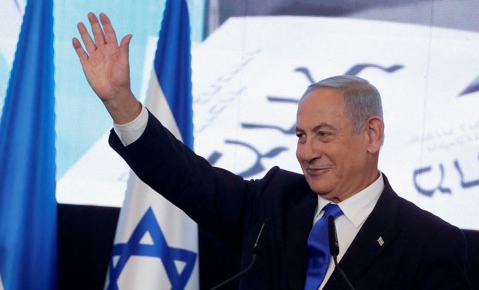 Likud party leader Benjamin Netanyahu during Israel’s general election in Jerusalem, Nov. 2, 2022. (Reuters)