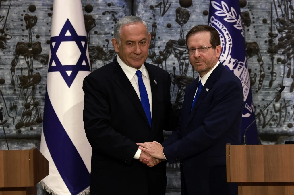 Israeli President Isaac Herzog has tasked Benjamin Netanyahu to form the next government (File/AFP)