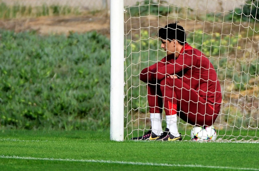 Much will rest on the broad shoulders of Yassine Bounou. (FILE/AFP)