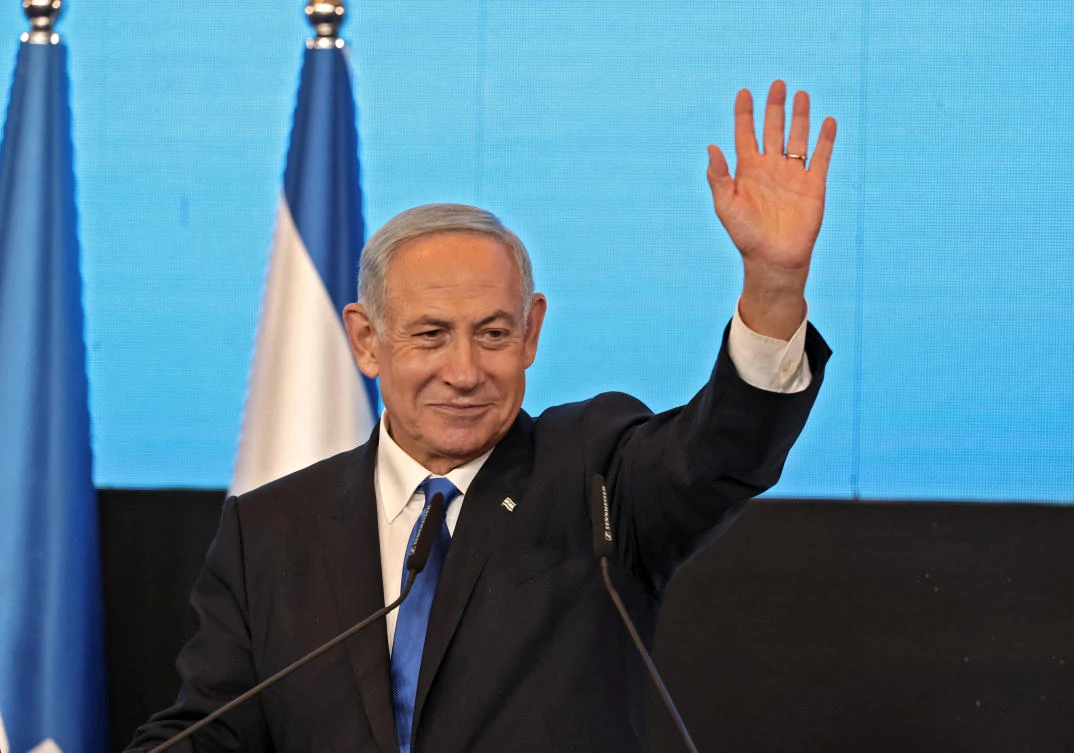 With roughly 70% of votes counted, Netanyahu's conservative Likud and its likely religious and far-right allies were on pace to control a majority in parliament after Israel's fifth election in less than four years. (File/AFP)