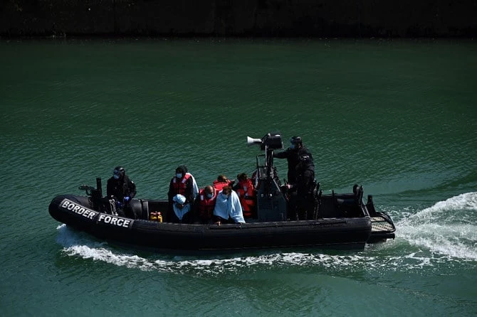 This year, more than 12,000 Albanians arrived in Britain by boat. (AFP)