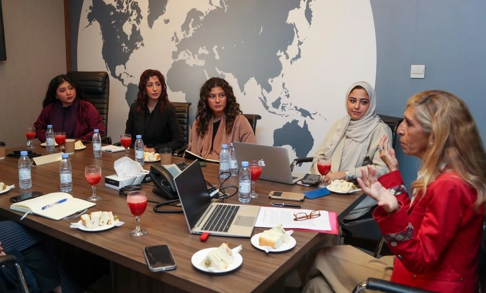 Tania Mehanna has been a senior correspondent for the Lebanese Broadcasting Corp., and CNN’s “World Report.” (AN Photo/Saad Alonezi)