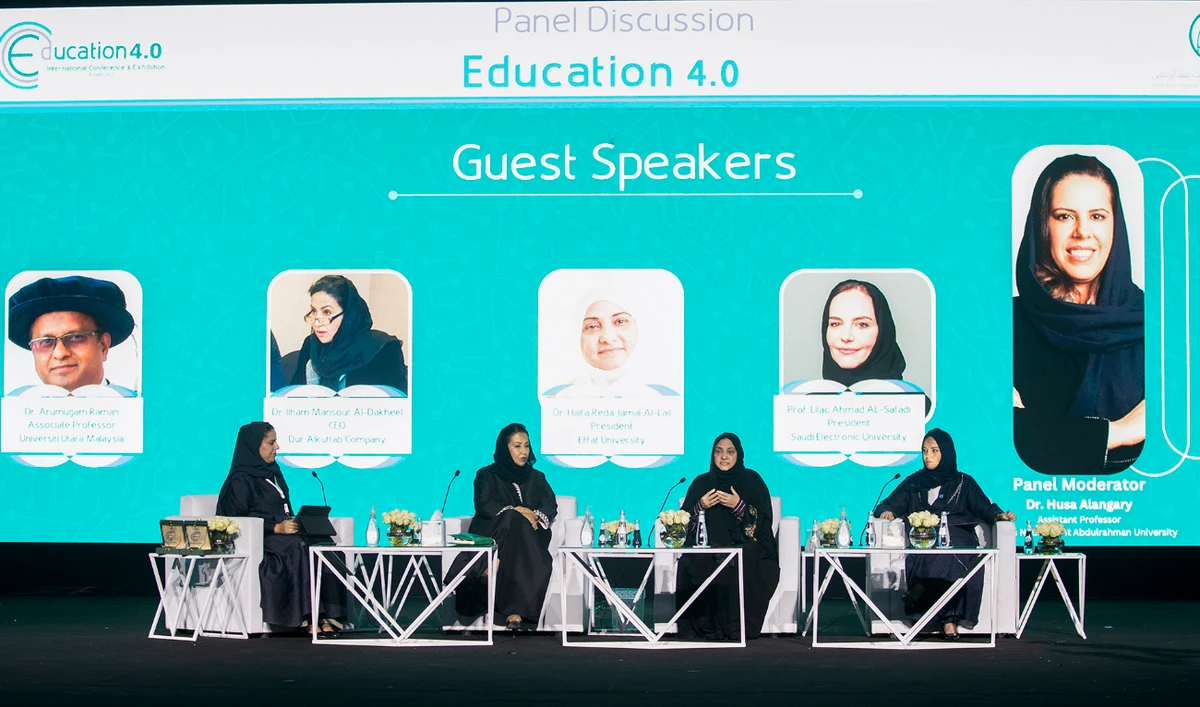 International and local educational experts discussed the future of learning at the Education 4.0 International Conference and Exhibition. (Photo by Yazeed Al-Samrani)