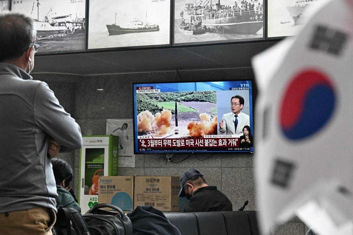 Seoul’s military has described Pyongyang’s successive launch of ballistic missiles as ‘a serious provocation.’ (AFP)
