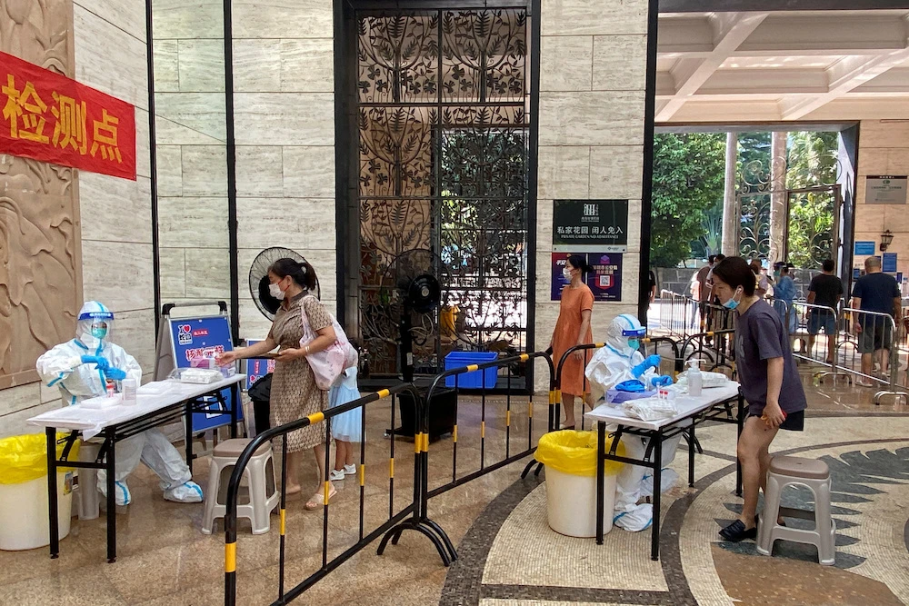 China has a zero COVID-19 policy, which includes lockdowns, quarantining and rigorous testing, aimed at stopping the spread of COVID-19. (Reuters)