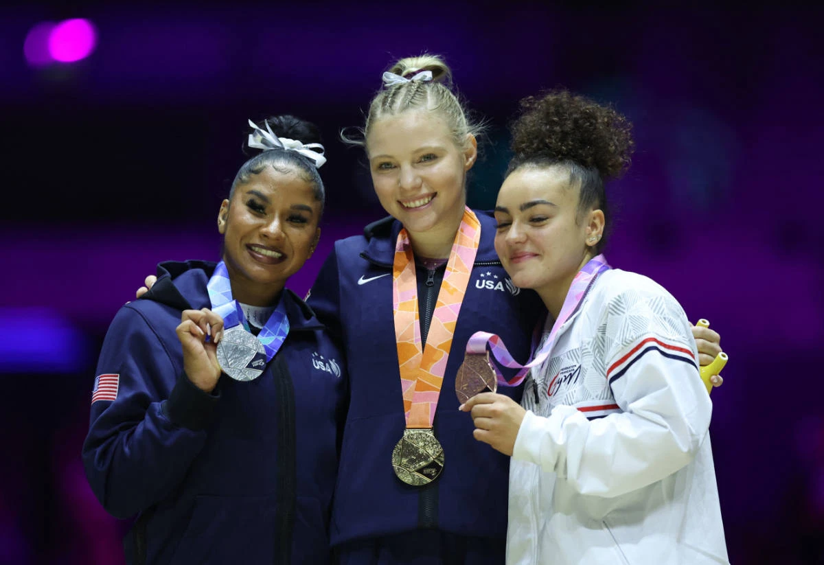 US Olympian Jade Carey adds to medal haul at worlds with vault gold